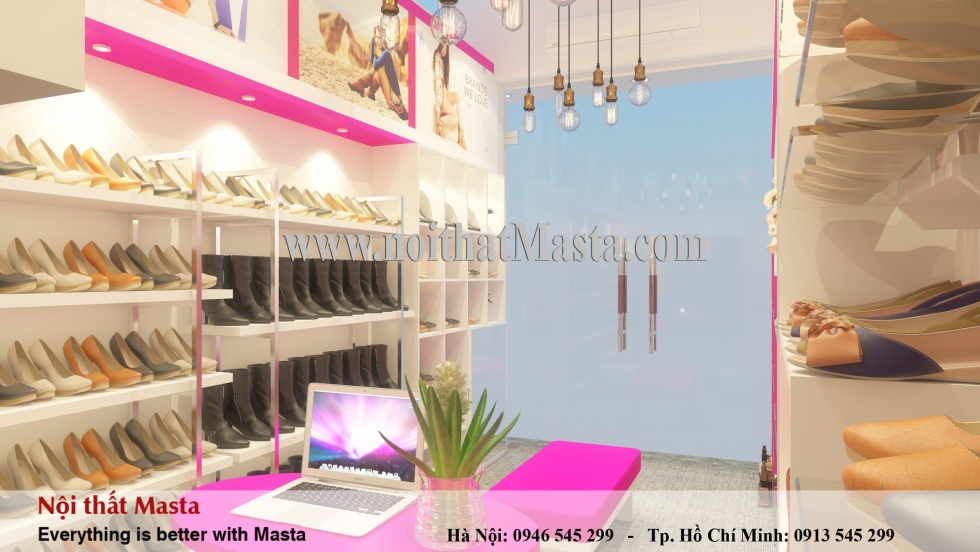thiet ke shop giay dep